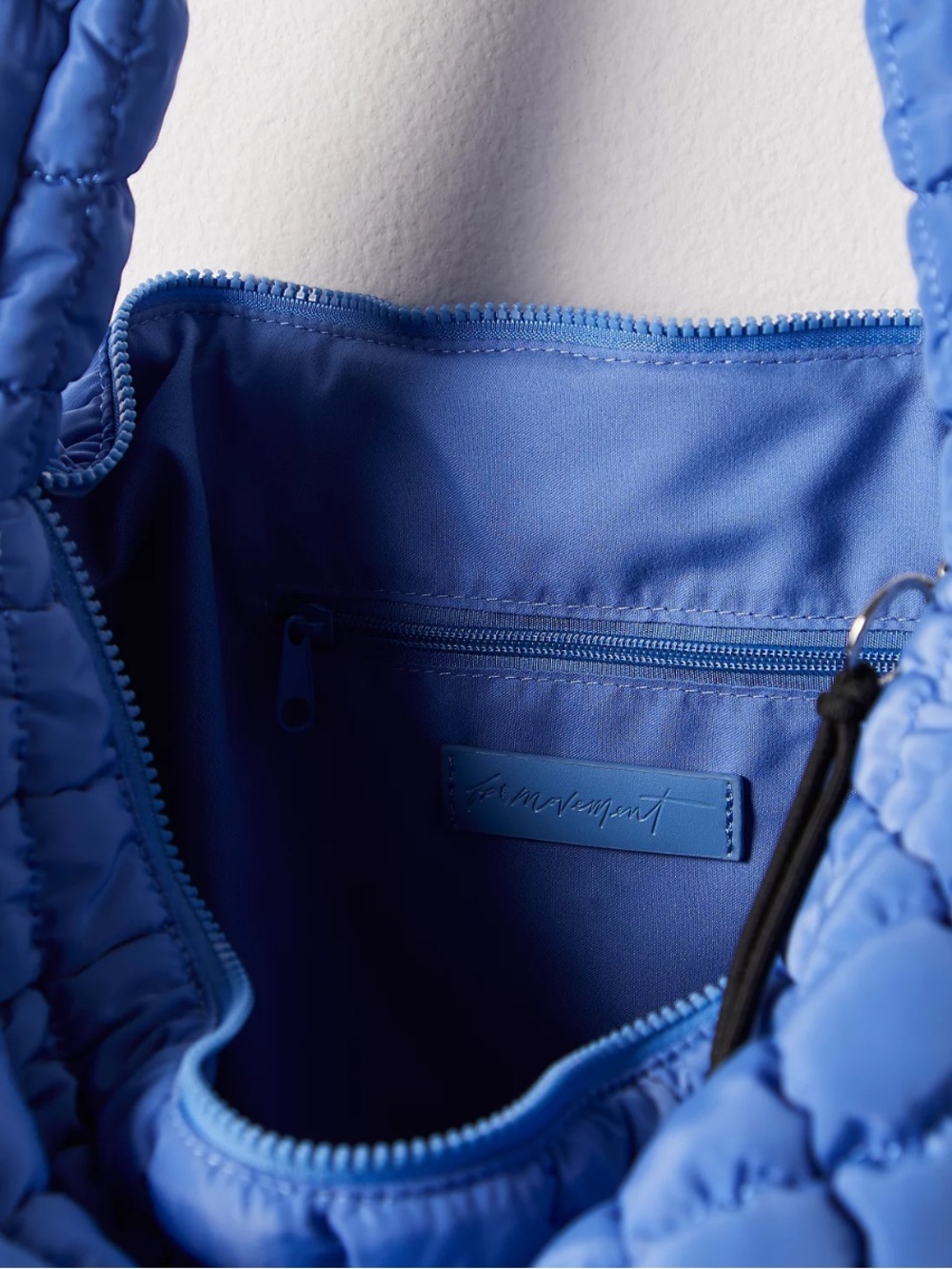 Free People Quilted Carryall bag - Denim Blue - Picture 6 of 10